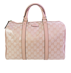 Boston Bag, Crystal Canvas, Pink, 193603214397, DB, 3